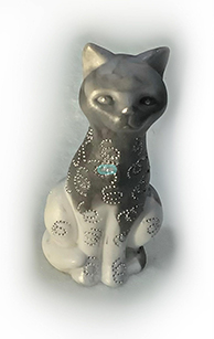 solid cat figurine